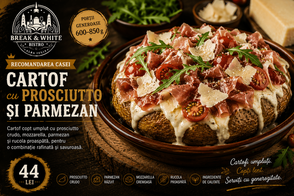 Cartof cu Prosciutto și Parmezan